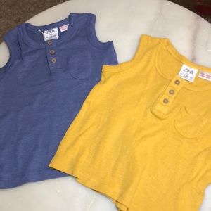 Baby boy Zara tank tops sz 9-12